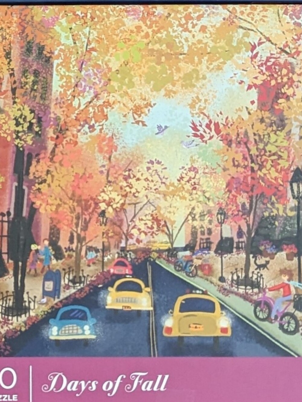 Galison Days Of Fall 500 Piece Jigsaw Puzzle